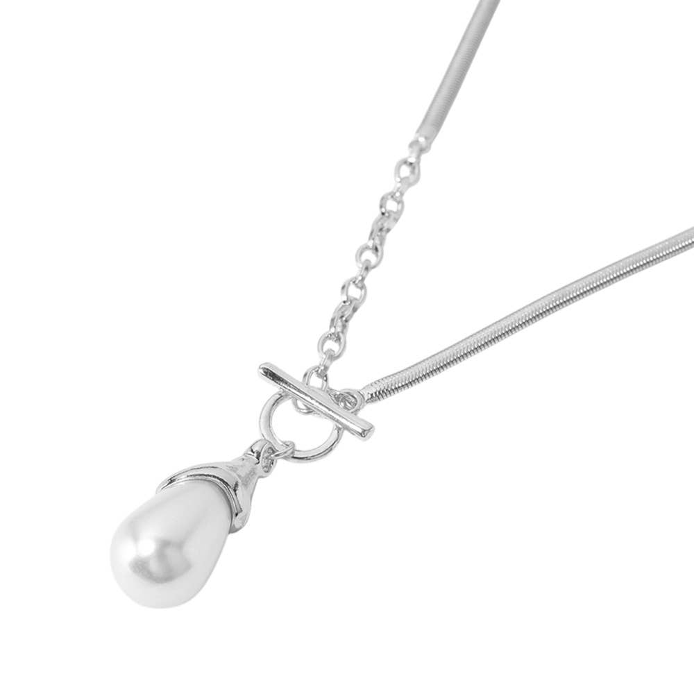 Sensibling Corp. - Wholesale Pendant/Charm Necklace - SECRET BOX_Pearl Toggle Pendant Necklace
7