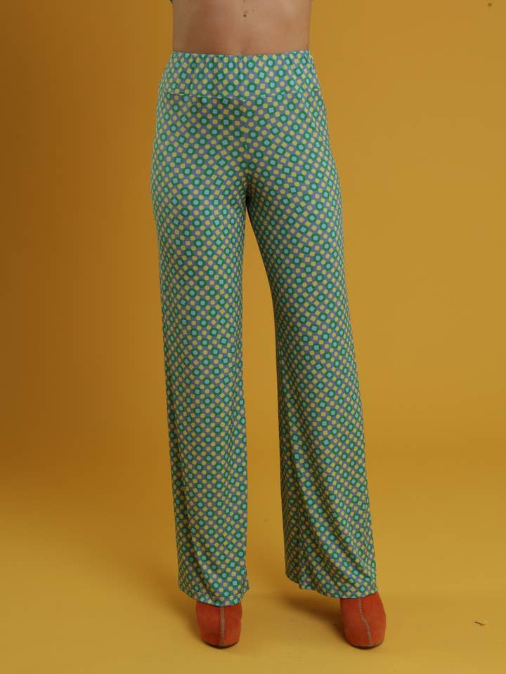 Pantalón «Baschina» de punto elástico con estampado para venta al por mayor de Gioadri