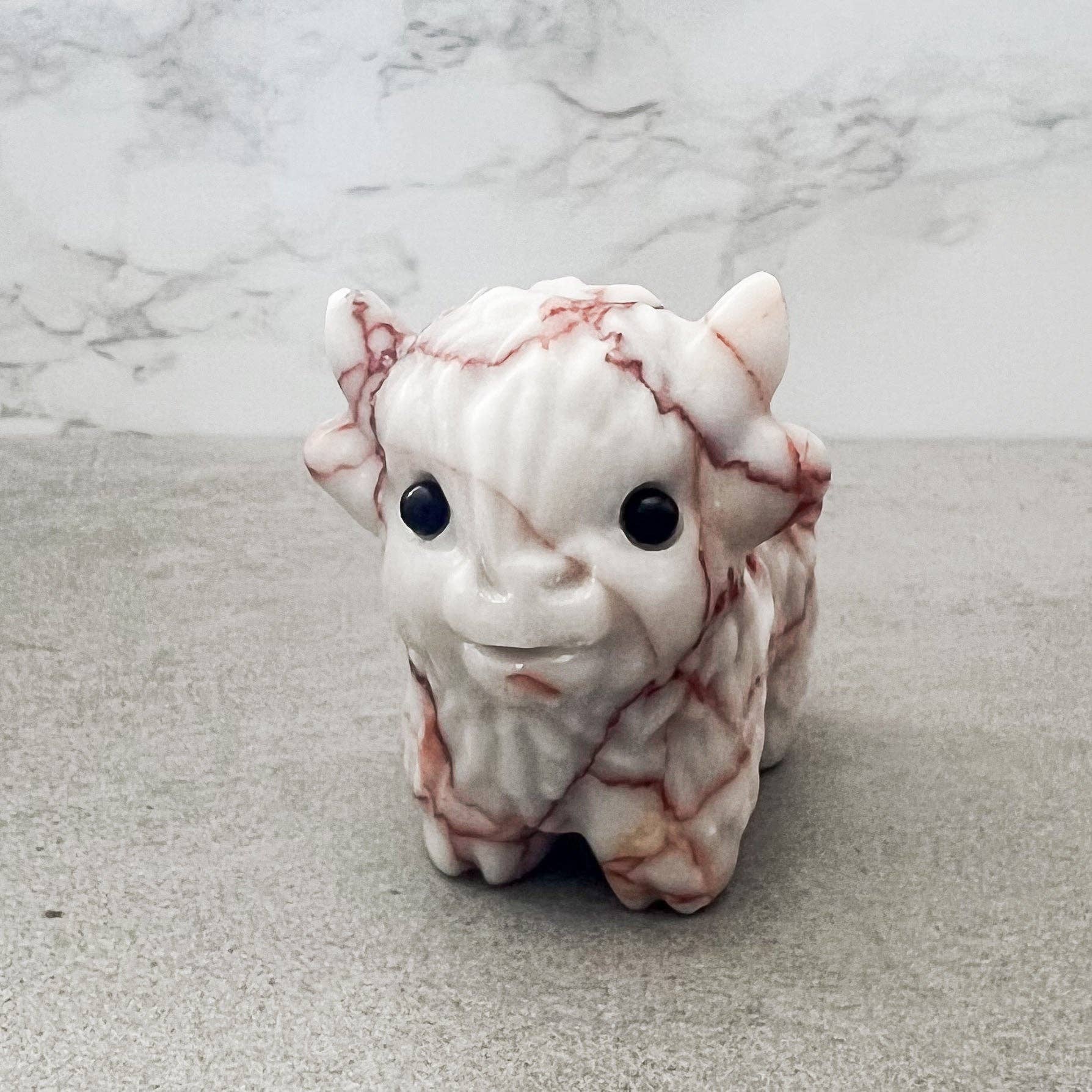 Light Breeze Candle Co. - Wholesale Decorative Figurine - Handcrafted Crystal Cattle & Sheep Carving in Multiple Natural Stones3