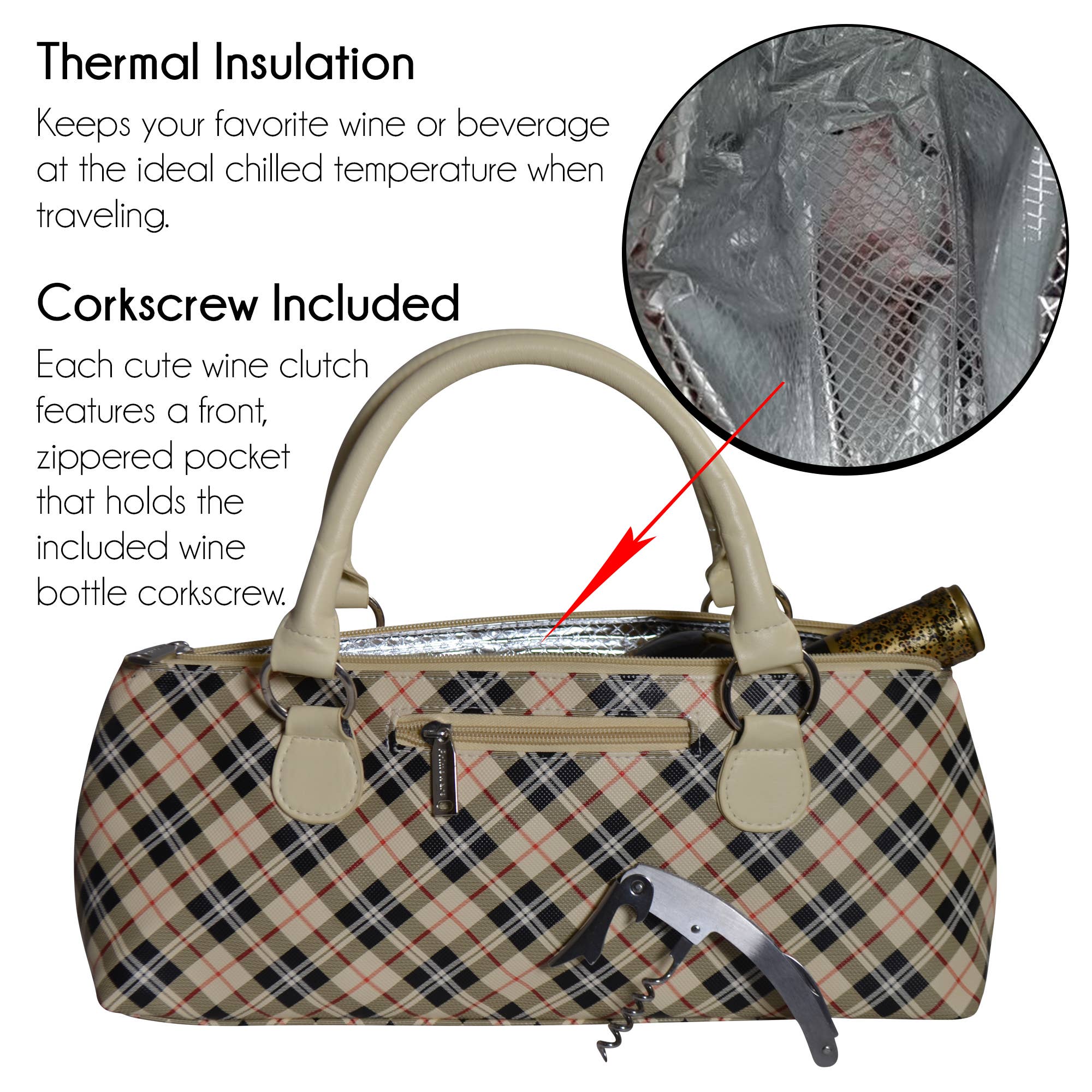 Primeware Inc. – Sacola de vinho por atacado – Porta-embreagens para vinho | Bolsa isolada Birmingham Design4