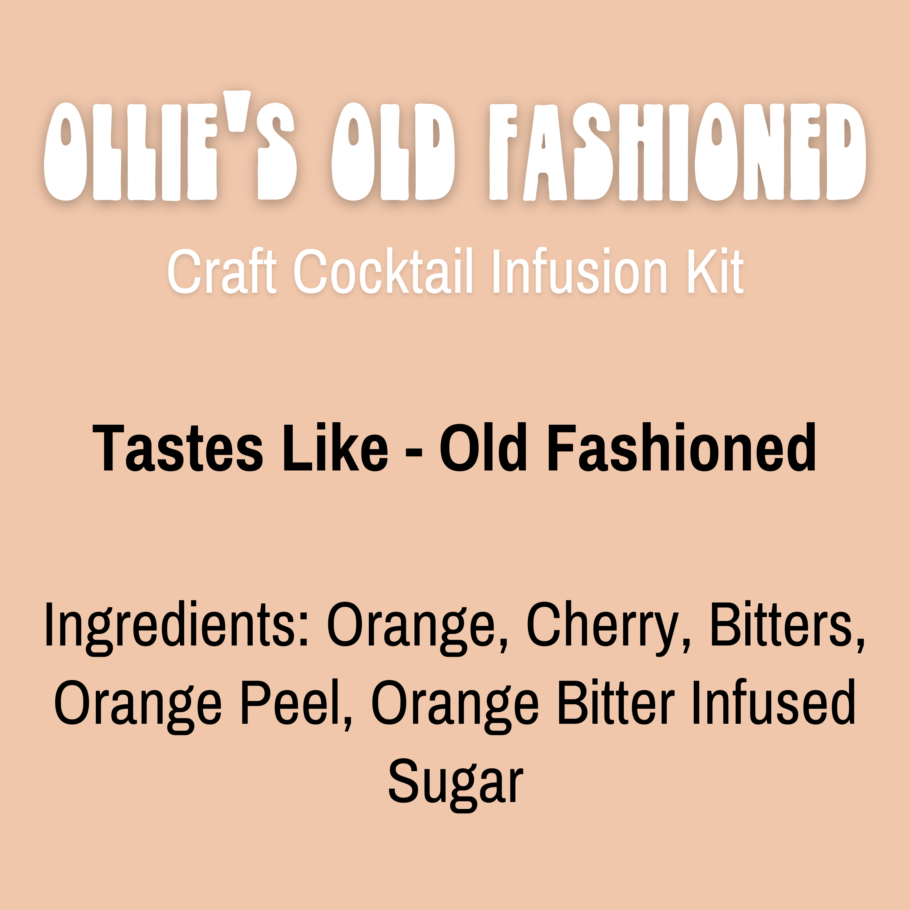 Lou's Libations - Wholesale Cocktail Mix/Syrup - Jar Cocktail Kit Ollie’s Old Fashioned | Lou's Libations1