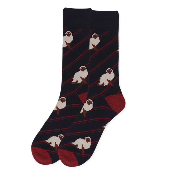 Selini New York - Wholesale Socks - Men's - Siamese Cat Socks for Men
