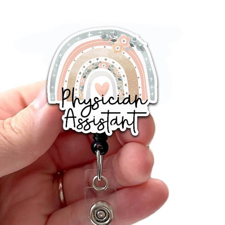 Physician Assistant Badge Reel Acrylic Badge Holder for wholesale by Good Girl Gone Badge