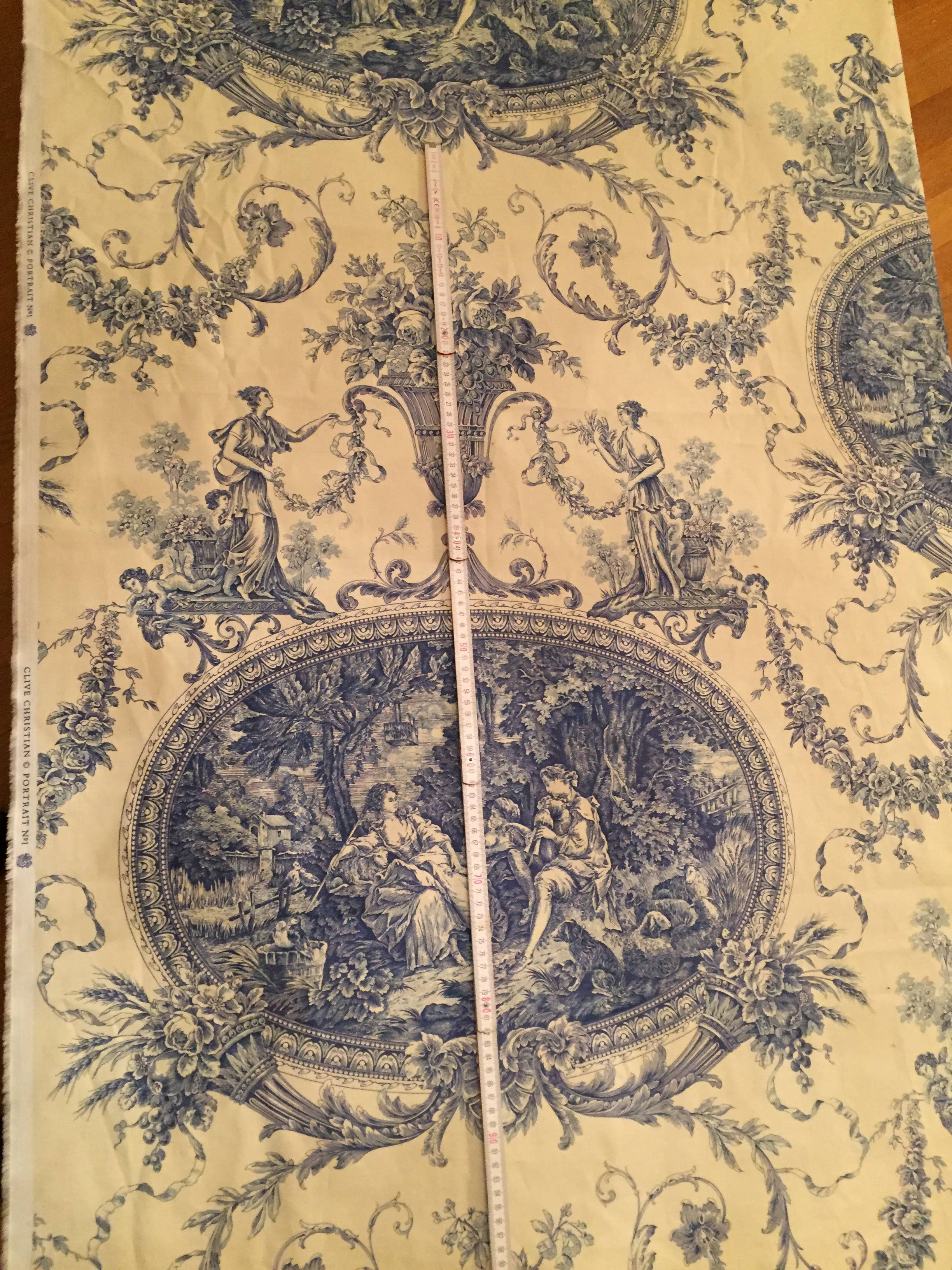 Haoshi by Luxetera - Wholesale Valance - Clive Christian fabric Blue/Ivory10