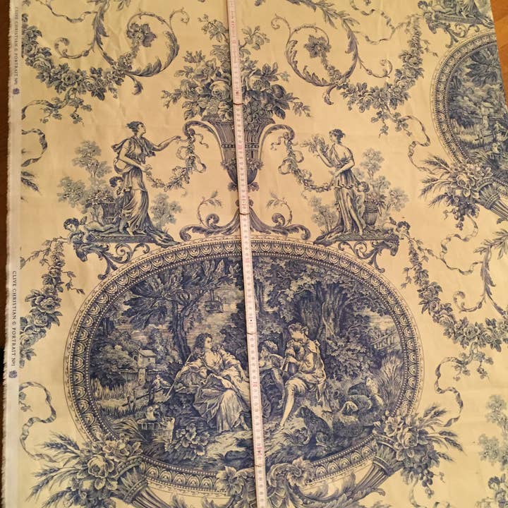 Haoshi by Luxetera - Wholesale Valance - Clive Christian fabric Blue/Ivory10