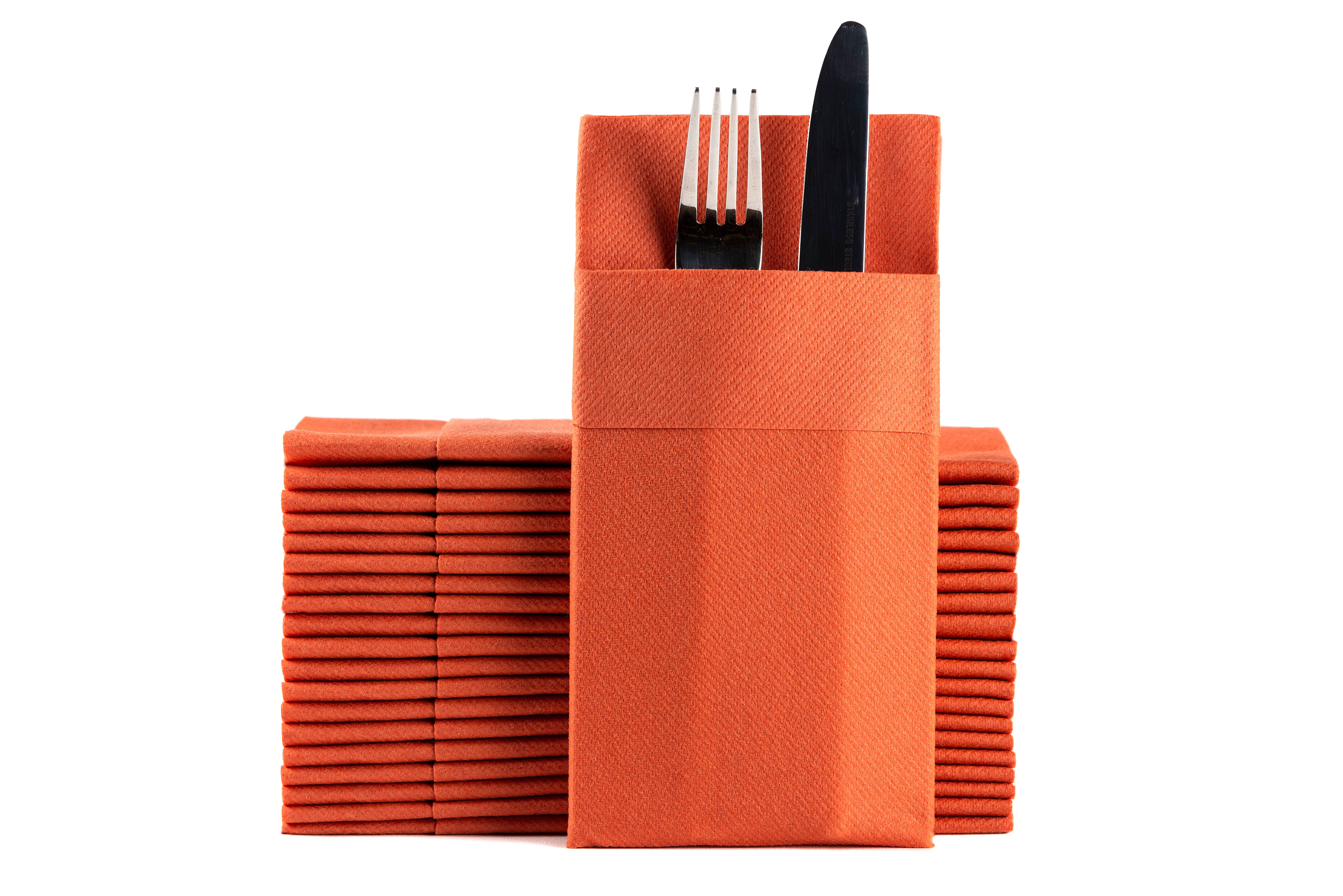 Moyes Home – wholesale Disposable napkin – Premium Linen-Feel Dinner Napkins Disposable with Pocket10