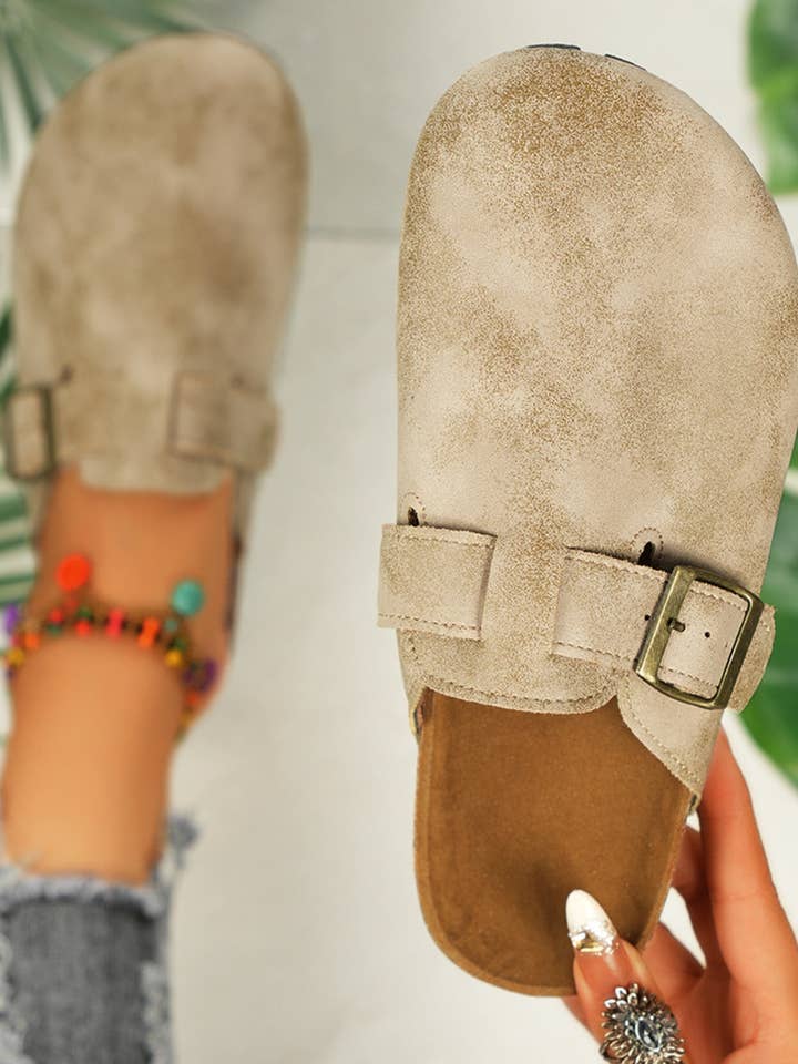 Beyond Apparel - Wholesale Slip On Sneakers - Women's - Round Toe Buckle Slip-Ons4