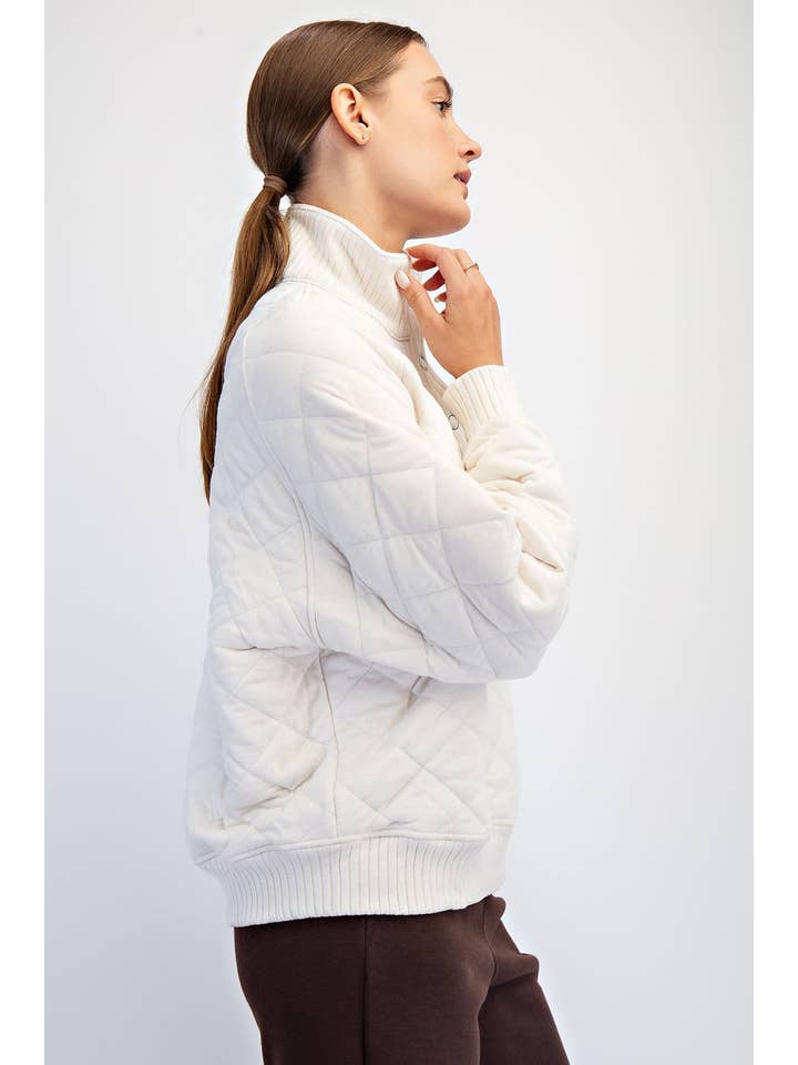 Rae Mode - Vente Haut d'intérieur – femme - PULL-OVER MATELASSÉ À PRESSION9