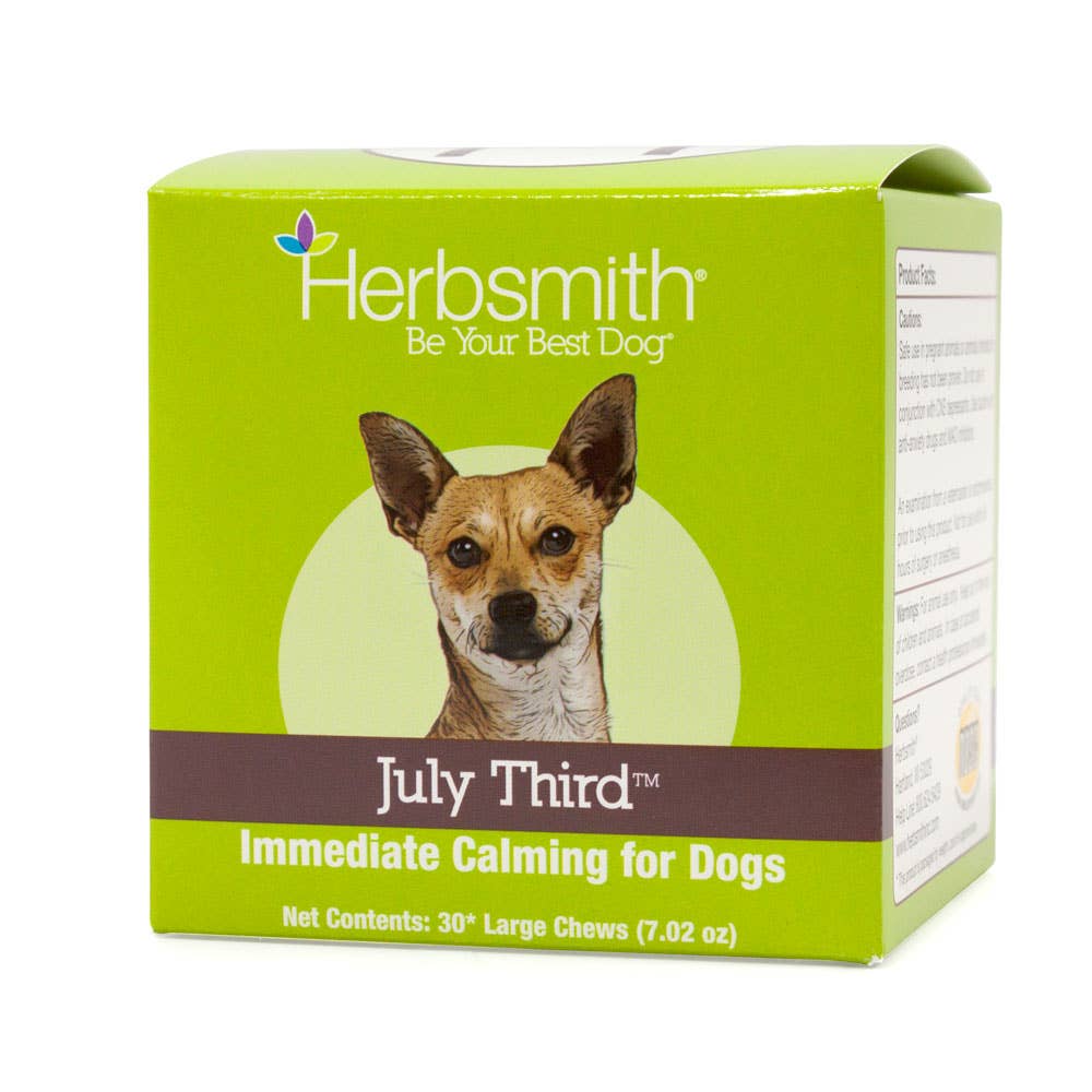 Herbsmith - Wholesale Pet Supplement - Dog - July Third - Immediate Calming Treats for Dogs1