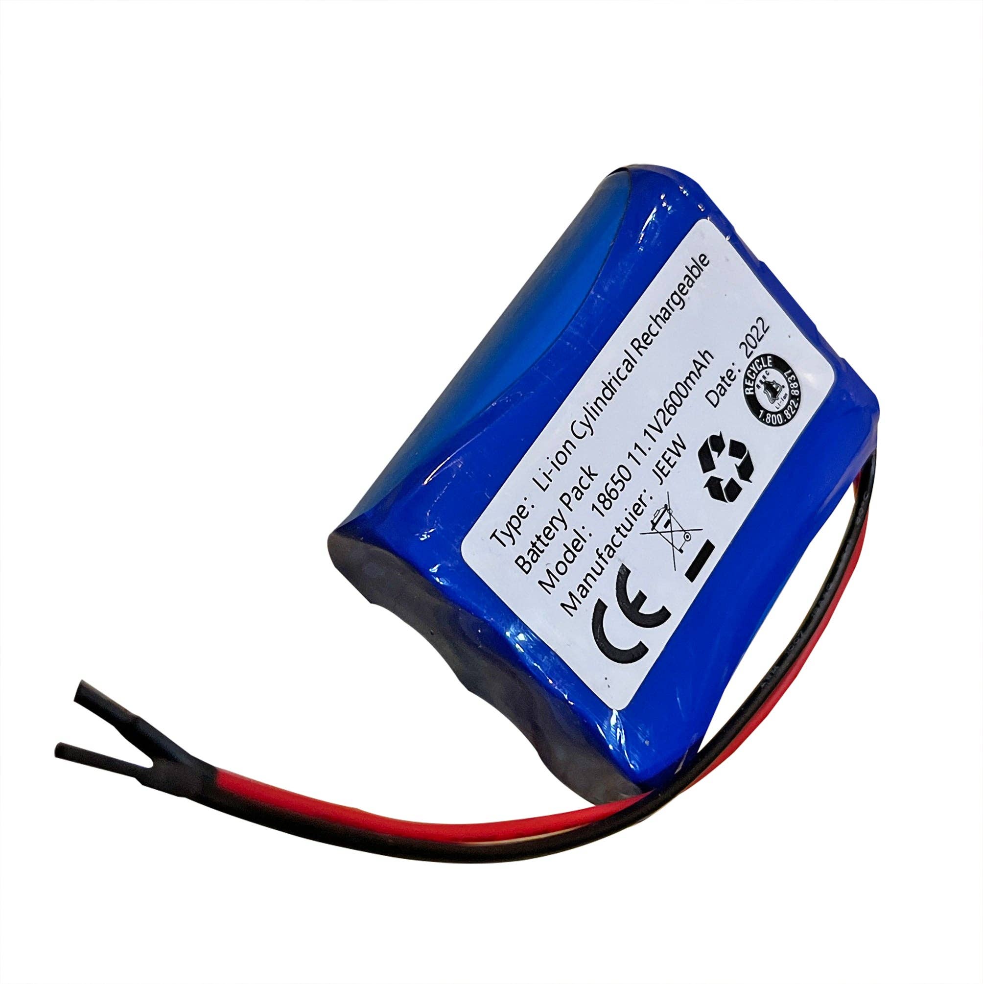 FIXTUREDISPLAYS - Wholesale Portable Charger - 2.5X2X0.7" Li-ion Cylindrical Rechargeable Battery Pack 12V (nominal) 2600mAH 10107-BATTERY0