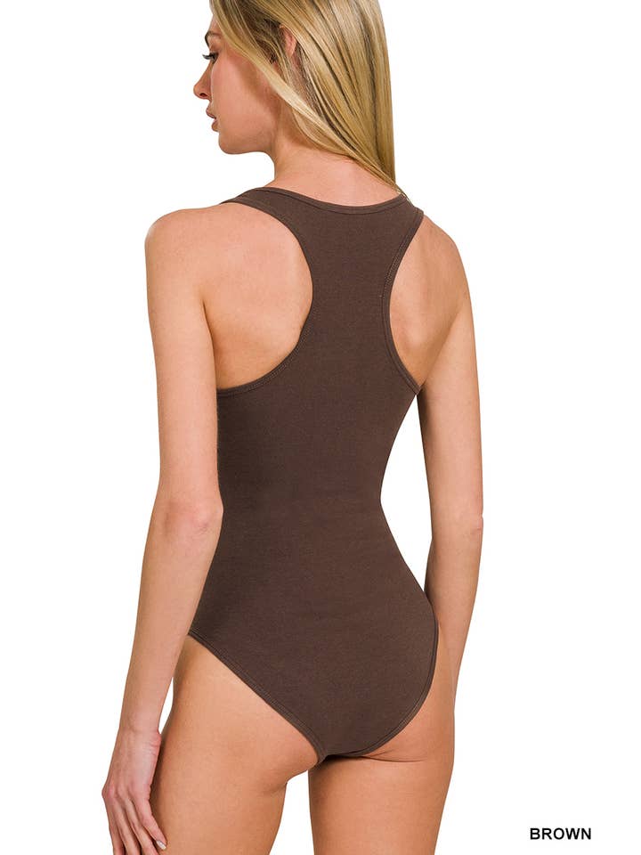 Vanilla Monkey - Wholesale Bodysuit - Women's - Premium Cotton Racer Back Tank Bodysuit
