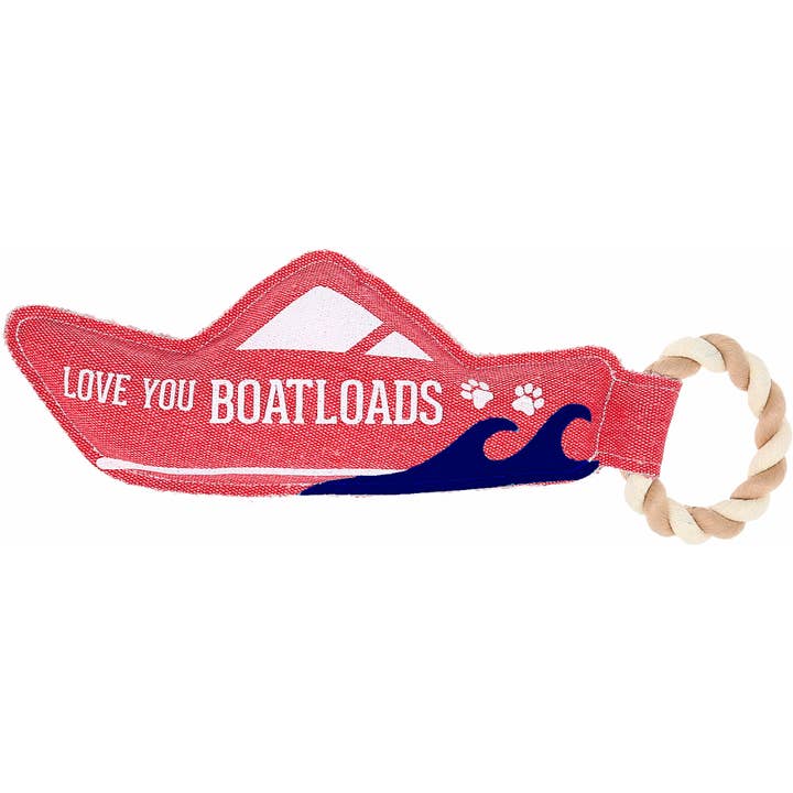 Boatloads - Juguete de lona para perros con cuerda, 13 x 5 pulgadas para venta al por mayor de Pavilion