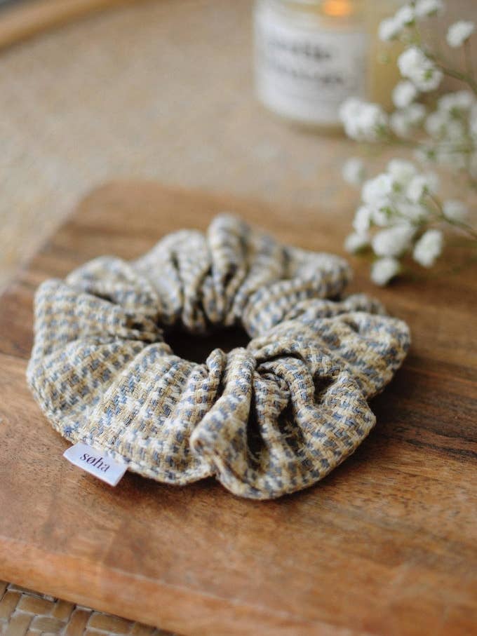 Silke scrunchie - Aften for engroshandel hos Boutique Soha