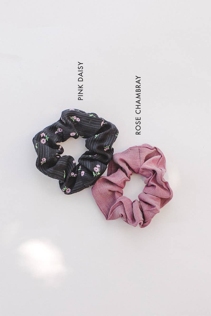 Space 46 Wholesale - Wholesale Scrunchie - Women's - Floral Hair Tie1