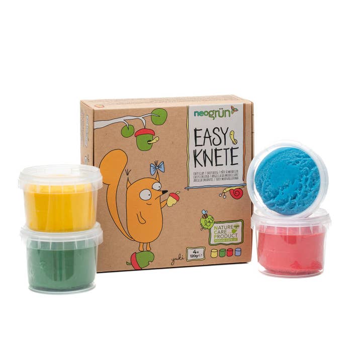 NEOGRÜN - Wholesale Putty/Slime - Kids - Organic Easy Vegan Clay Set of 4 “Yuki”