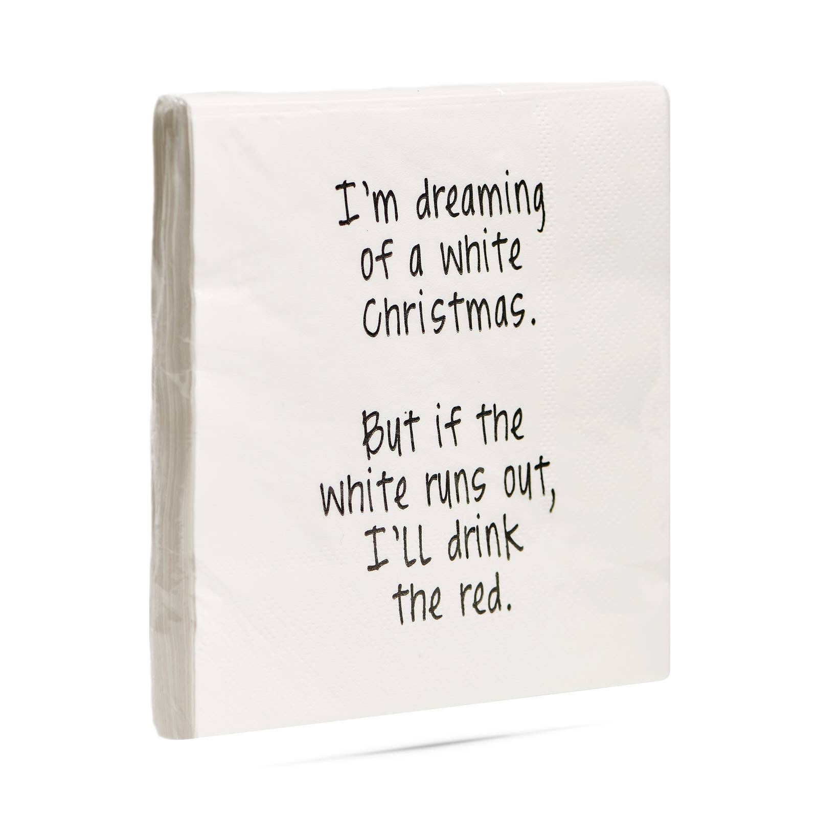 ellembee gift – Guardanapo descartável por atacado – Estou sonhando com um Natal branco. guardanapos de coquetel engraçados1