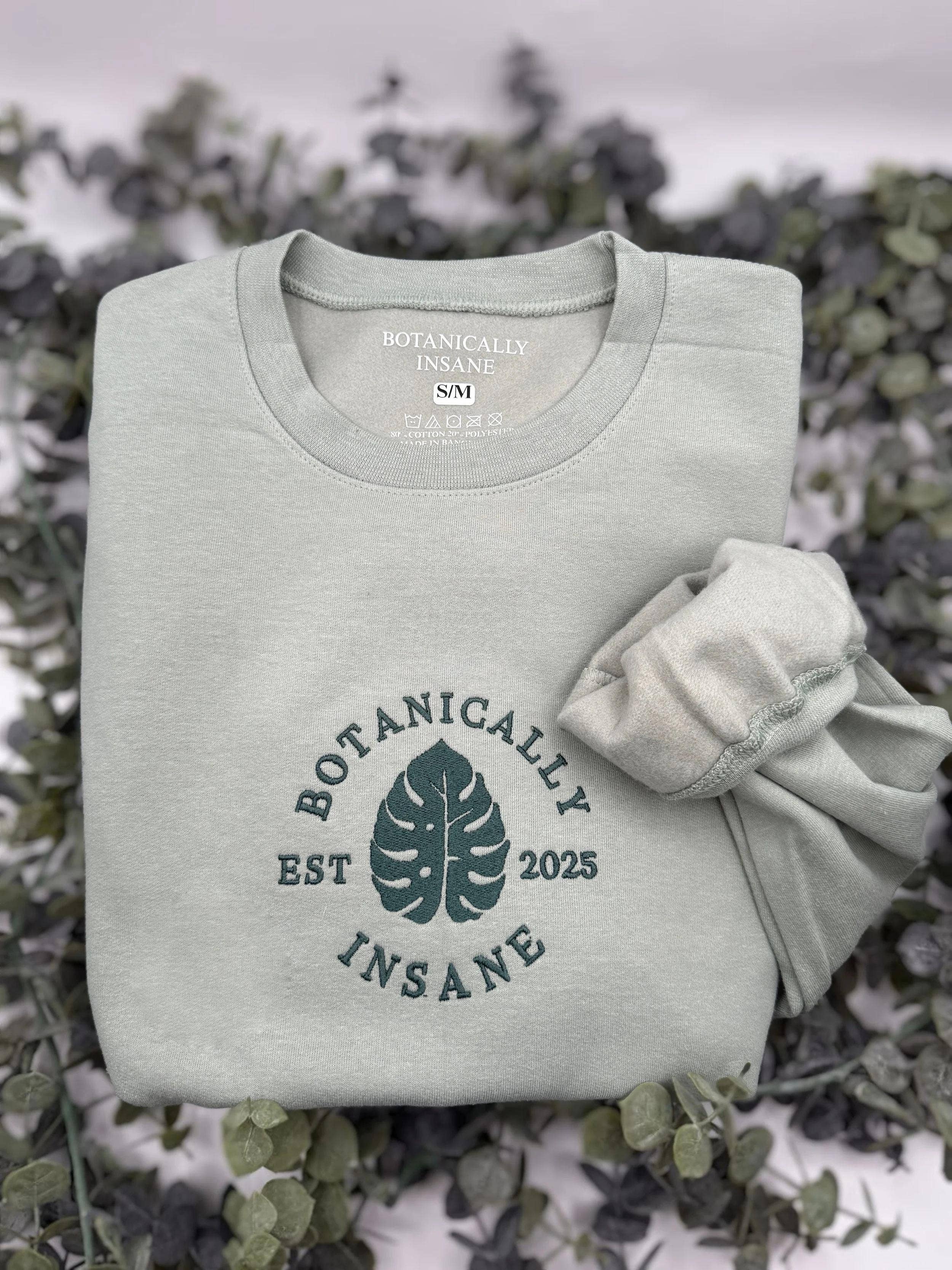 Botanically Insane - Wholesale Sweatshirt - Unisex - Botanically Insane™ Embroidered Crewneck Sweatshirt10