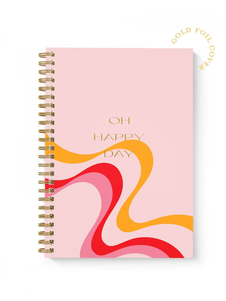 Oh Happy Day Colorful Notebook for wholesale by Sublime & Co.