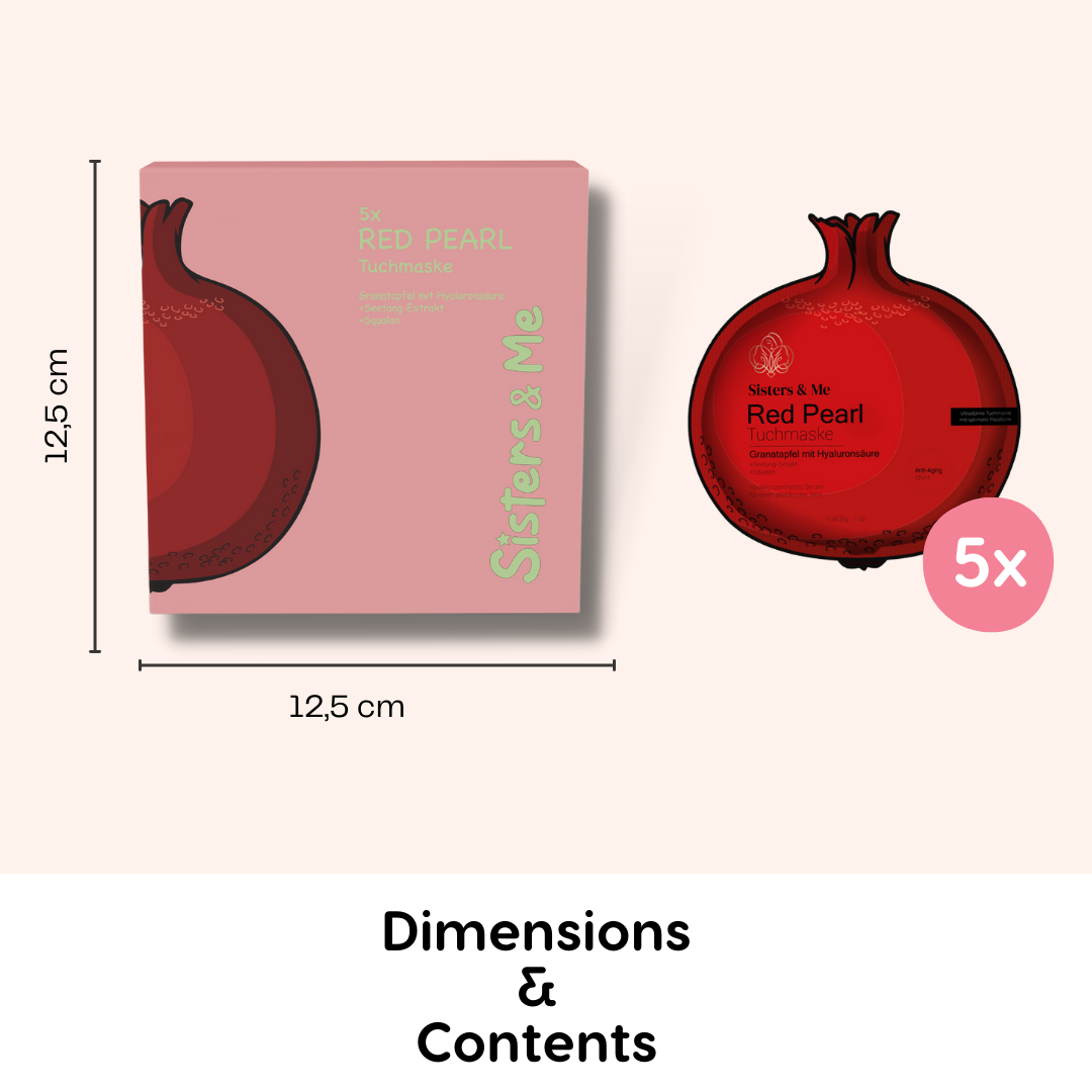 Sisters & Me GmbH - Wholesale Skincare Face Mask - 5X POMEGRANATE SHEET MASK9