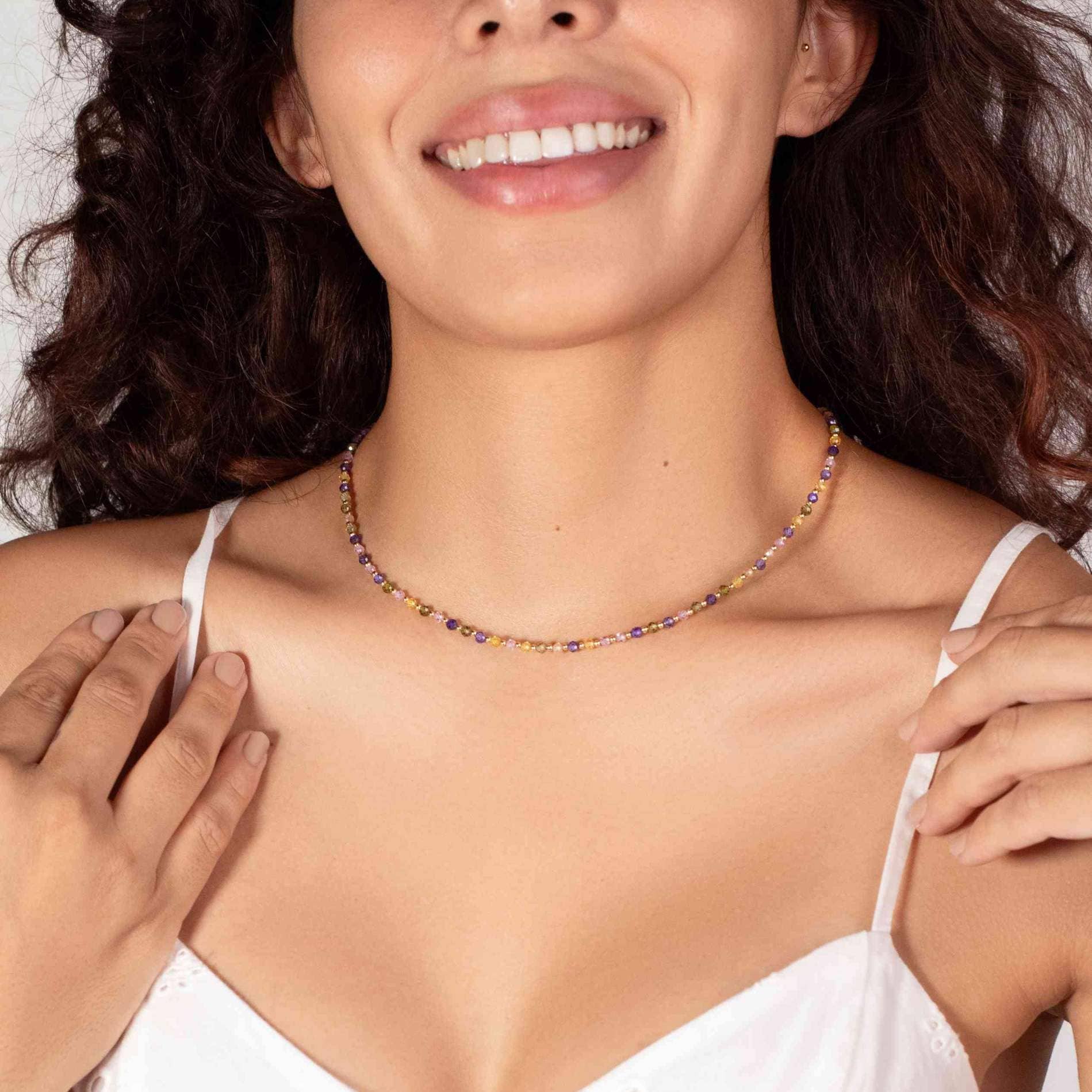 Koss Design – wholesale Pärlband/Pärlhalsband – Sola - Stenhalsband4