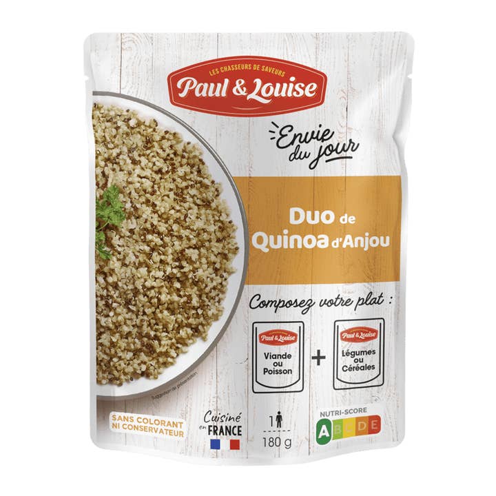 Duo of Anjou quinoa (180 g) for wholesale by Paul & Louise