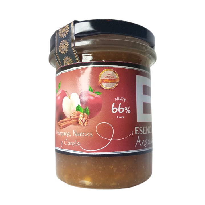 Homemade Apple, Walnut and Cinnamon Jam 240 gr for wholesale by ESENCIA ANDALUSI GOURMET