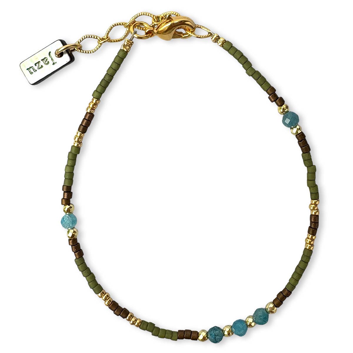 Jazu Jewellery – Pulseira de missangas por atacado – Pulseira com miçangas e pedras semipreciosas5