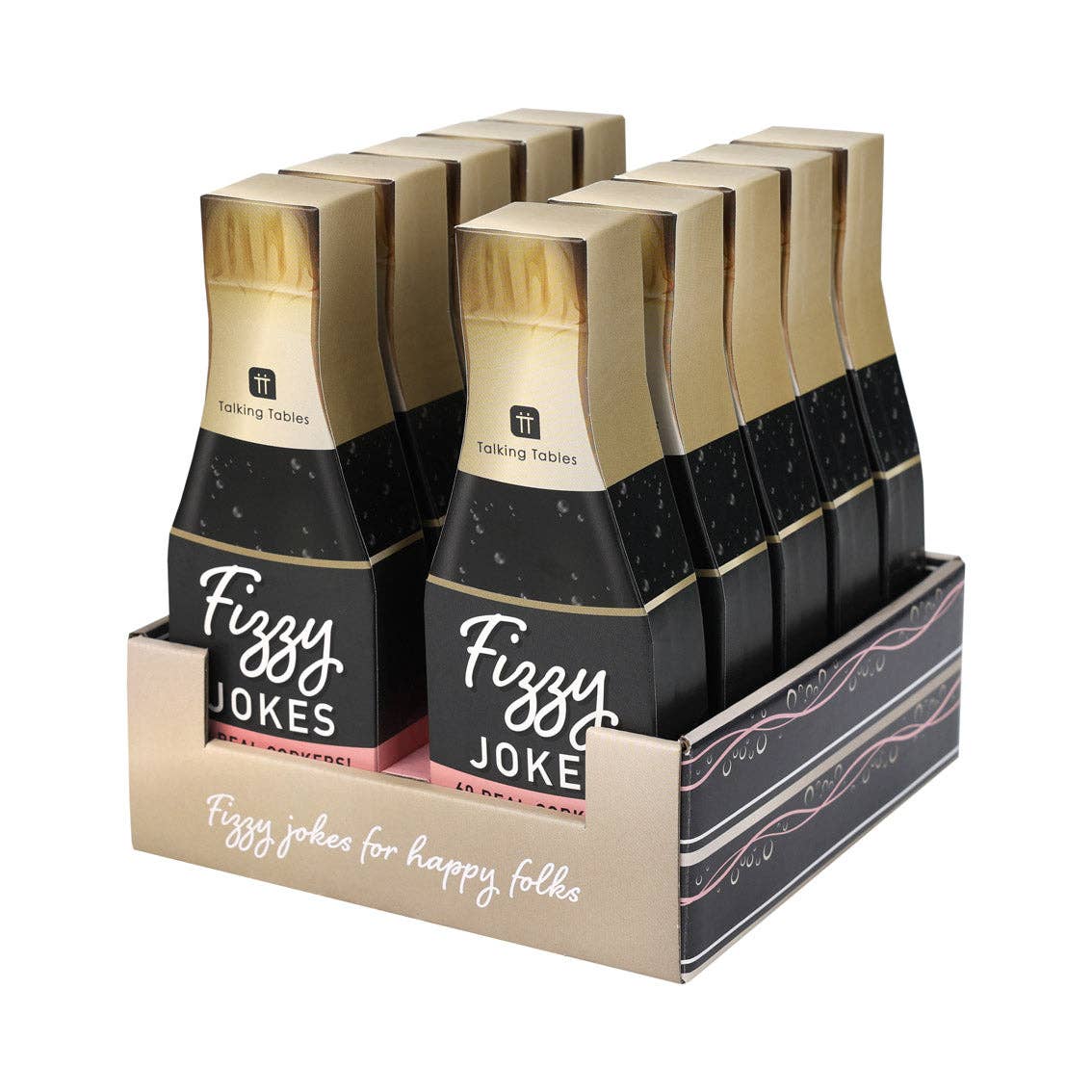 Talking Tables USA - Wholesale Card Game - Fizzy Jokes - Display| Christmas Novelty |0