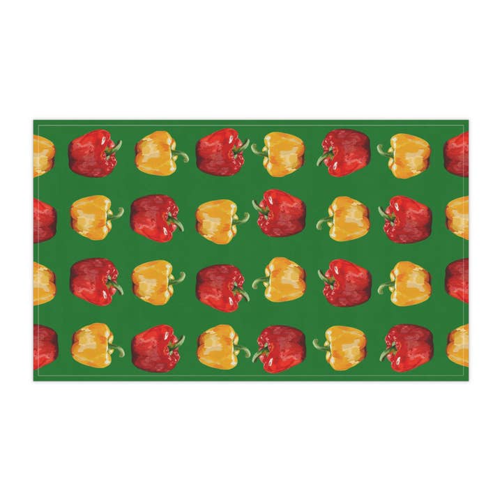 Blue Cava - Wholesale Tea Towel - Colorful Bell Pepper Kitchen Tea Towels2