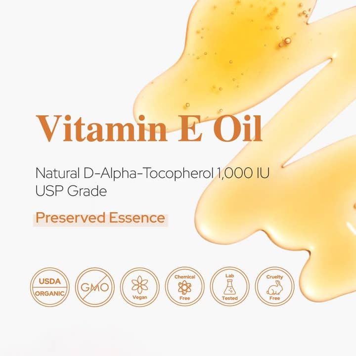 Plant of Life – Großhandel Bade-/Körperöl – Vitamin-E-Öl | Natürlich | Gesichts-, Haut- und Haarpflege |Tocopherol