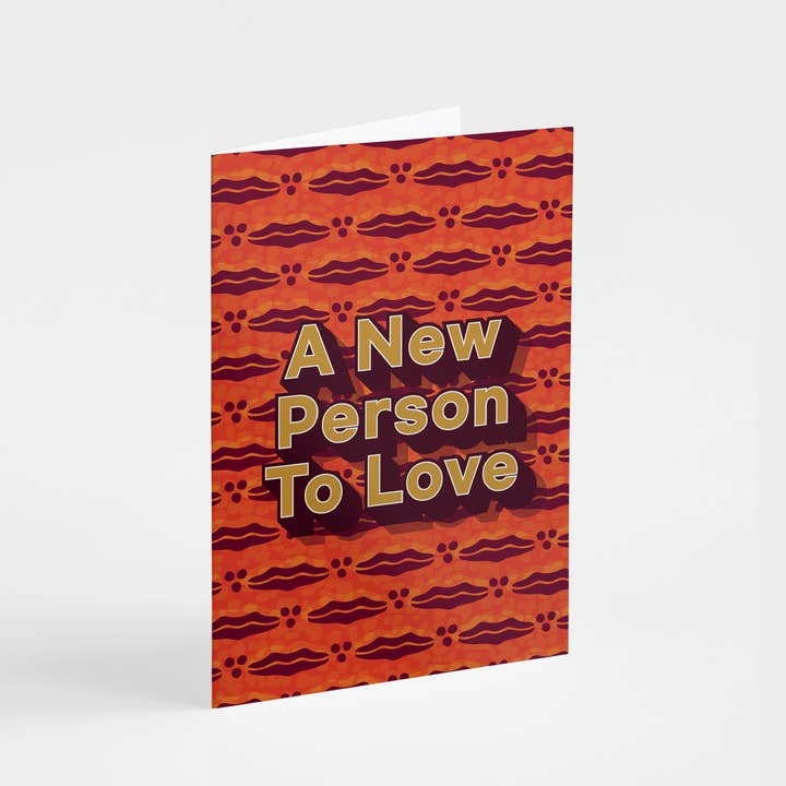 En ny person at elske - Kort til lykønskning for engroshandel hos Shaven Raven Designs