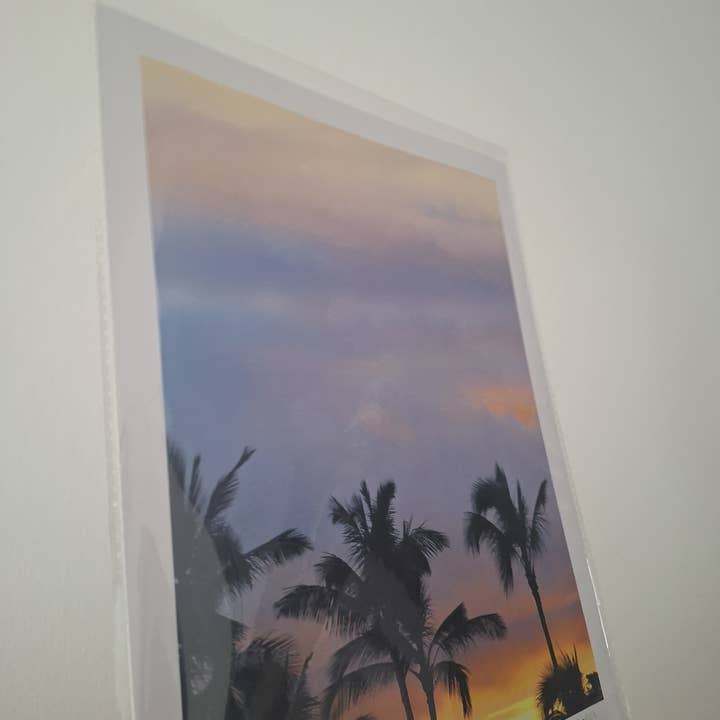 Gen Aumonier Art - Wholesale Art Print - Lavender Clouds & Palms 8"x10" Signed Photography Art Print5