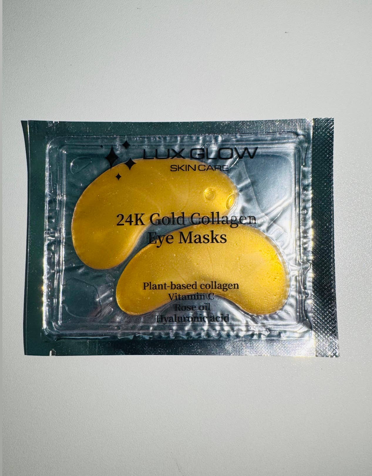 Lux Glow - Wholesale Eye Treatment Mask - Gold Eye Masks Bulk Order 1000 Individual Eye Masks1