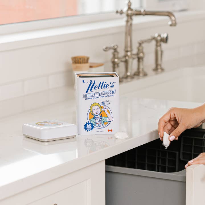 Nellie's Clean - Wholesale Laundry Detergent Powder/Pods - Nellie's Dish Nuggets/Pods 60 ct Tin