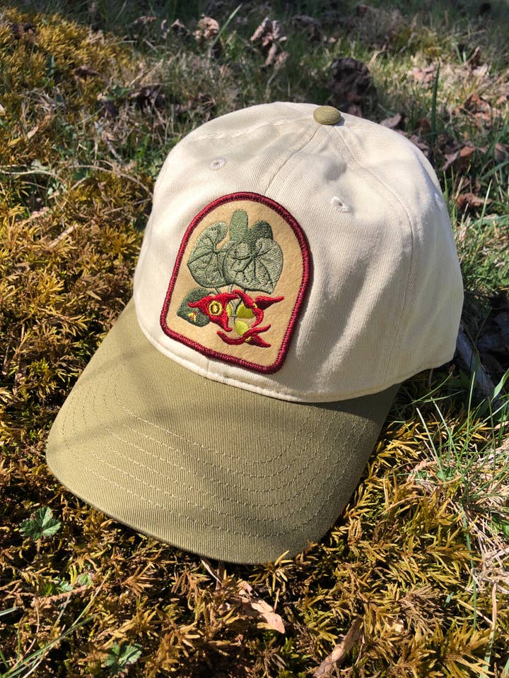 Casquette Patch Plante Native en Coton Bio Gingembre Sauvage pour la vente par Solstice Handmade