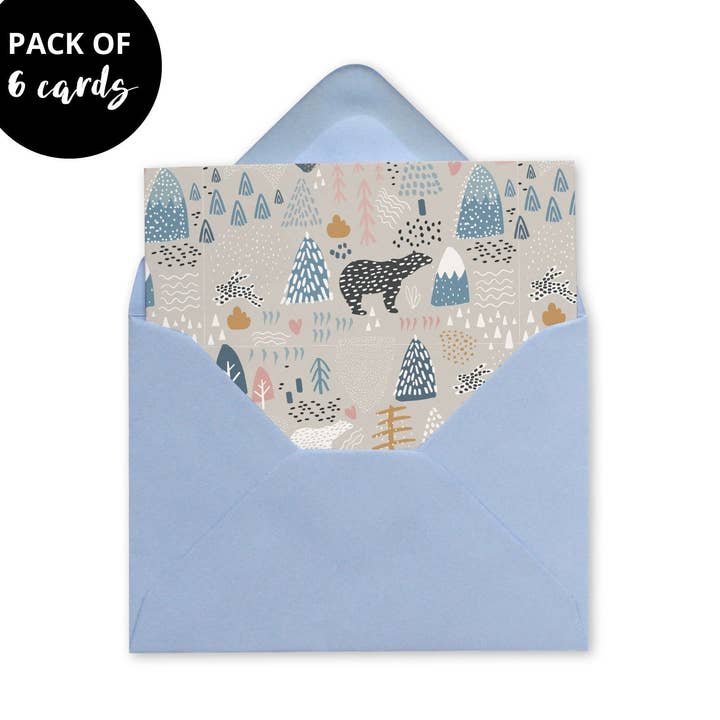Mini Card Pack - Christmas Polar Bear for wholesale by LOVELI