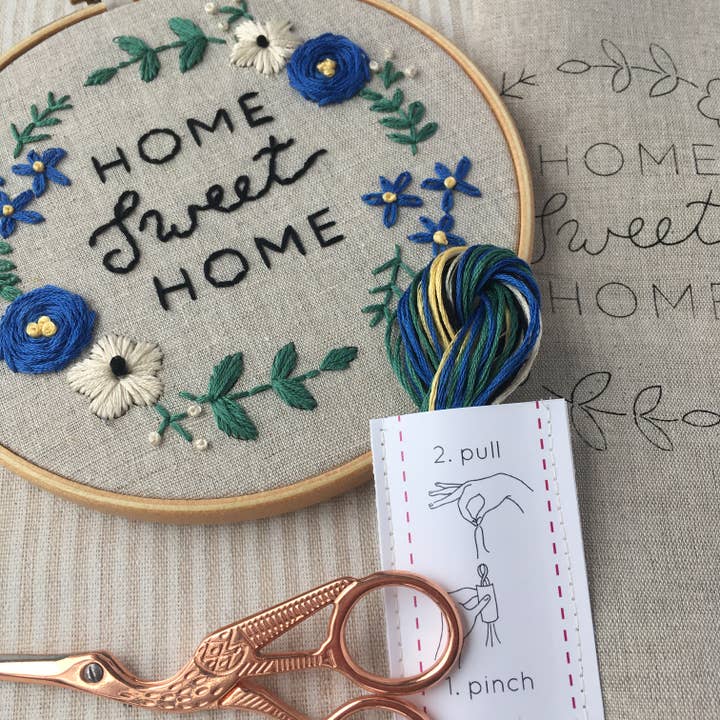 I Heart Stitch Art - Venta al por mayor Material para bordado/punto de cruz - Kit de bordado Home Sweet Home