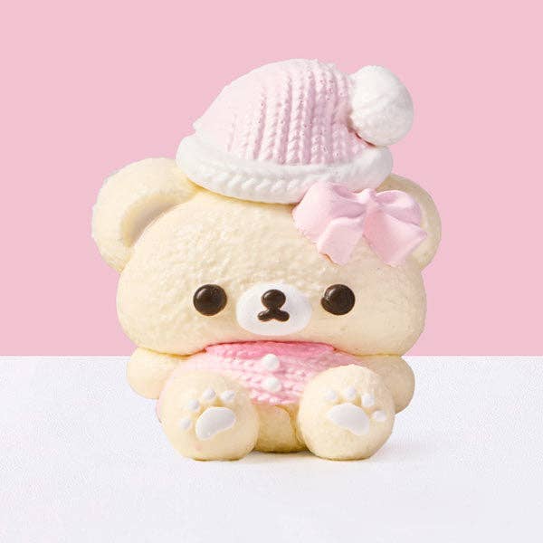 Showcase - Wholesale Squishy Toy - Kids & Baby - SqueezeSquad Taba Deluxe Premium Silicone Squishy Fidget Toy - Pink Hatted Bear