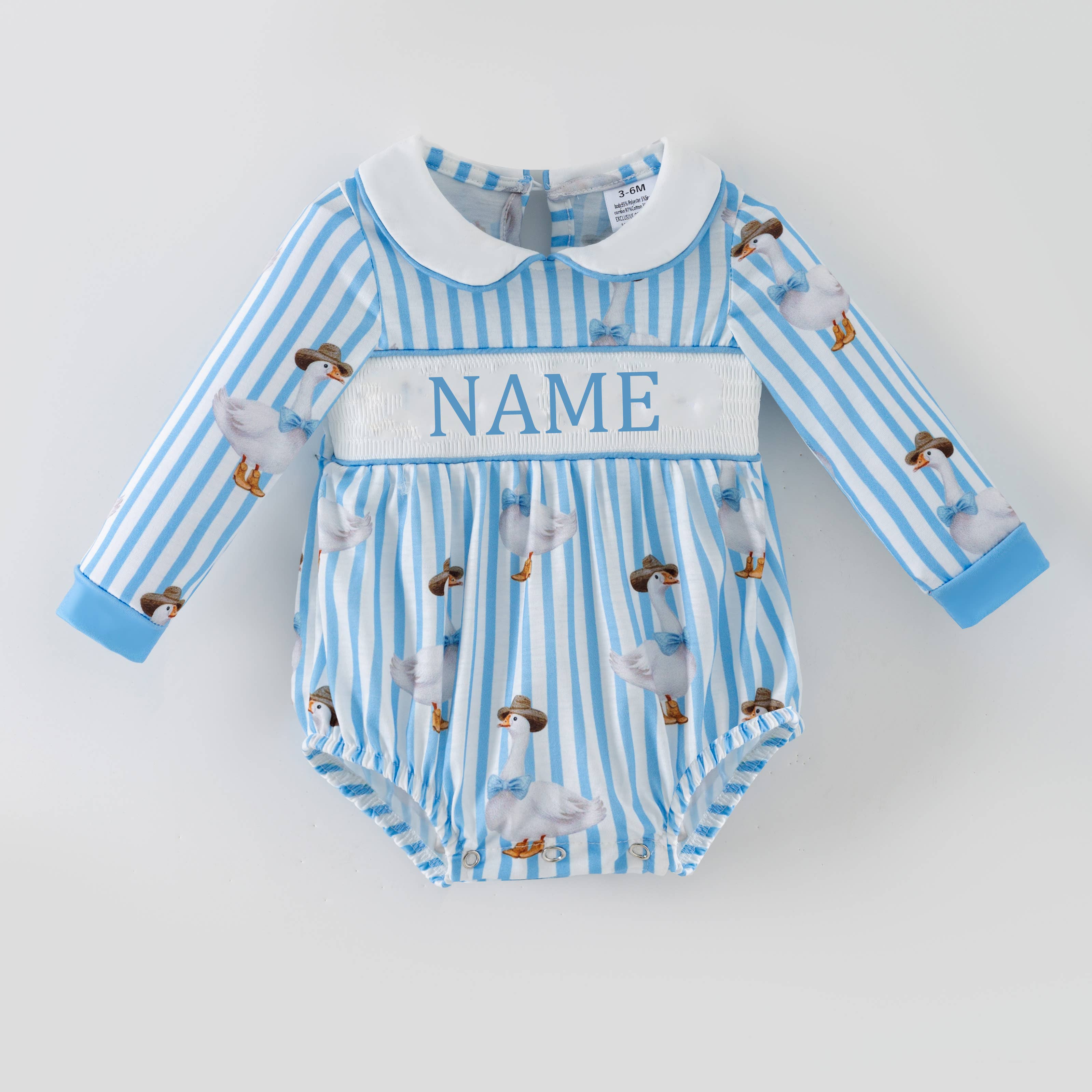 Auraquise - Wholesale Clothing Set - Baby - Kids Custom Name Gilly Goose Embroidery Smocks Sibling Clothes3