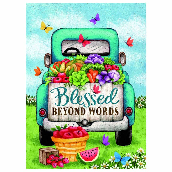 Türkiser Bauernhof-LKW - Dankeskarte für Faith für den Großhandel von Legacy