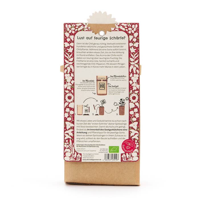 TDJ Stadtgärtner GmbH - Wholesale Plant Seeds - Mini Garden - Chilli - BIO2