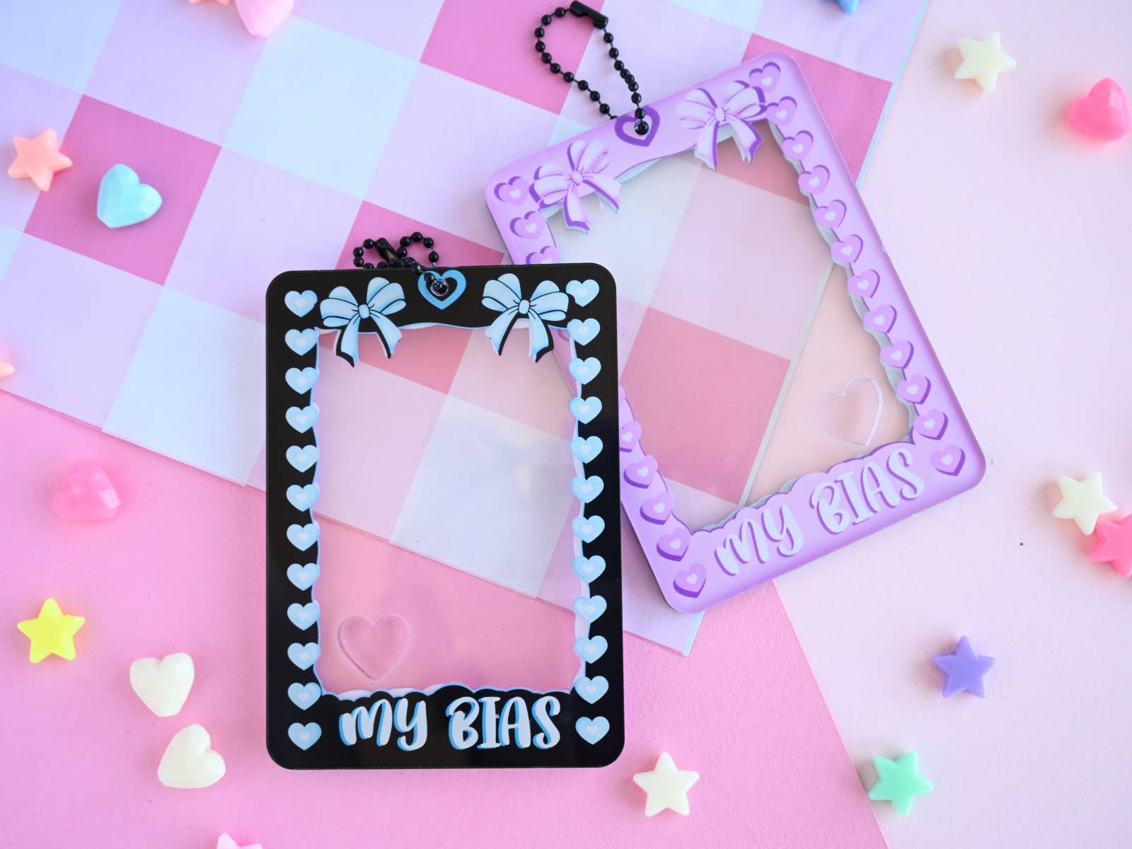 Kawineko – wholesale Nyckelringar - Dam – My bias kpop idol akrylkorthållare pc fotokort nyckelring 5