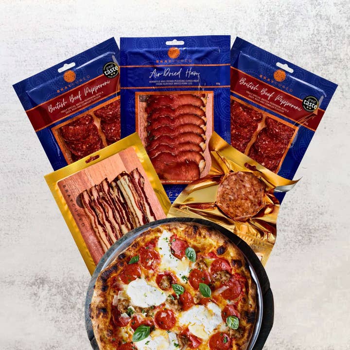 British Charcuterie Pizza Pack for wholesale by Bray Cured
