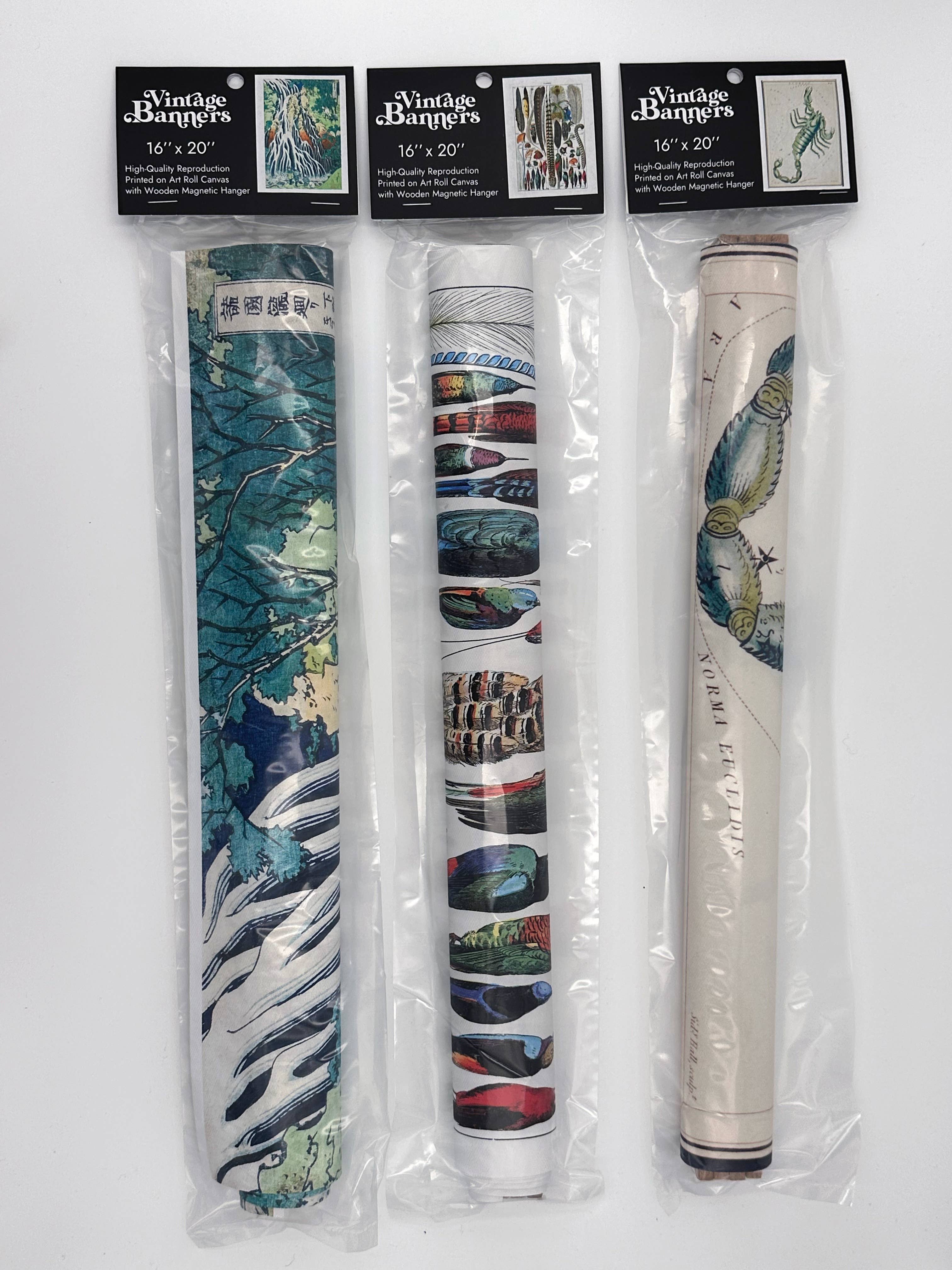 Vintage Banners - Vente Affiche d'art - Route avec cyprès et étoile de Vincent van Gogh6