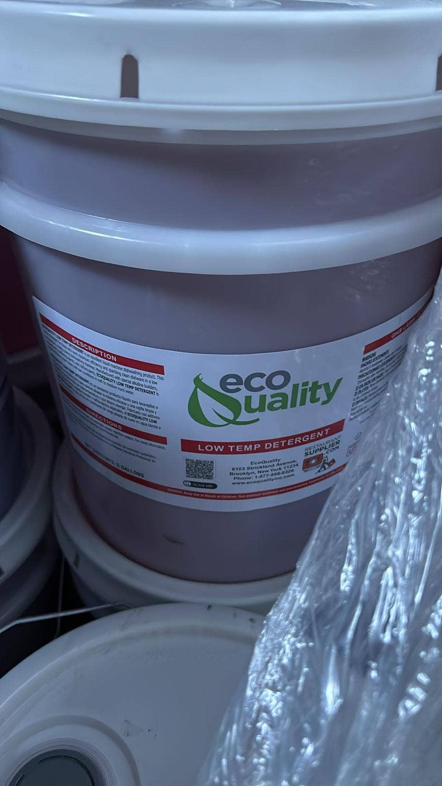 EcoQuality – wholesale Dish soap – EcoQuality Low Temperature Dish Washing Detergent 5 Gallon Pail