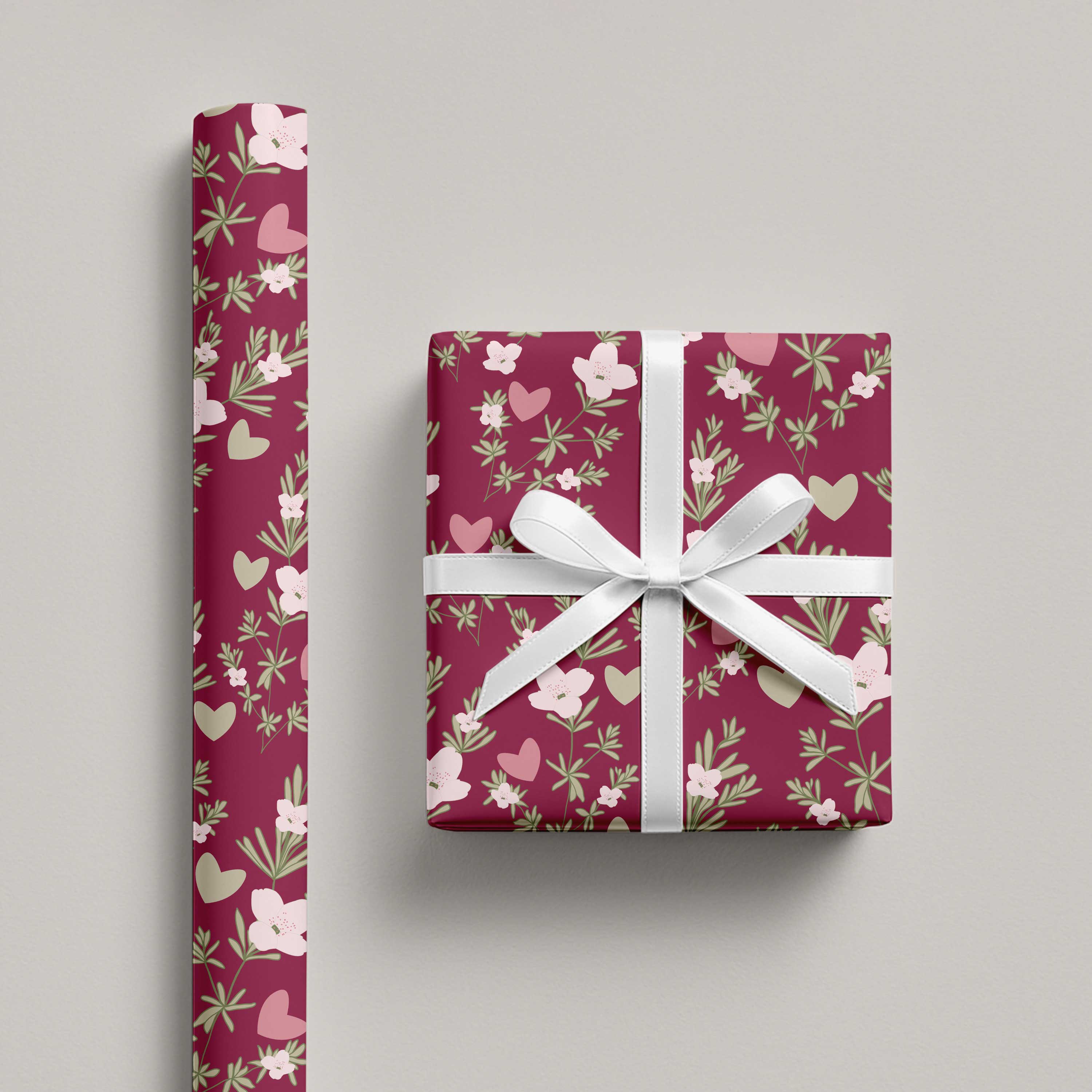 Kartoti Designs - Wholesale Wrapping Paper Roll - Sweetheart Garden Floral Wrapping Paper1