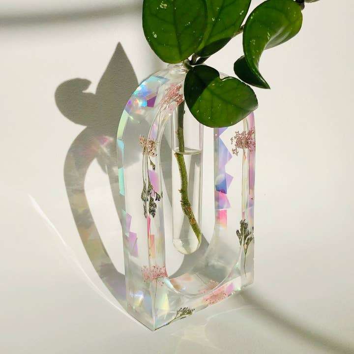 Sharlene Robertson Designs - Wholesale Decorative tabletop object - Arch Propagation Station- Holographic7