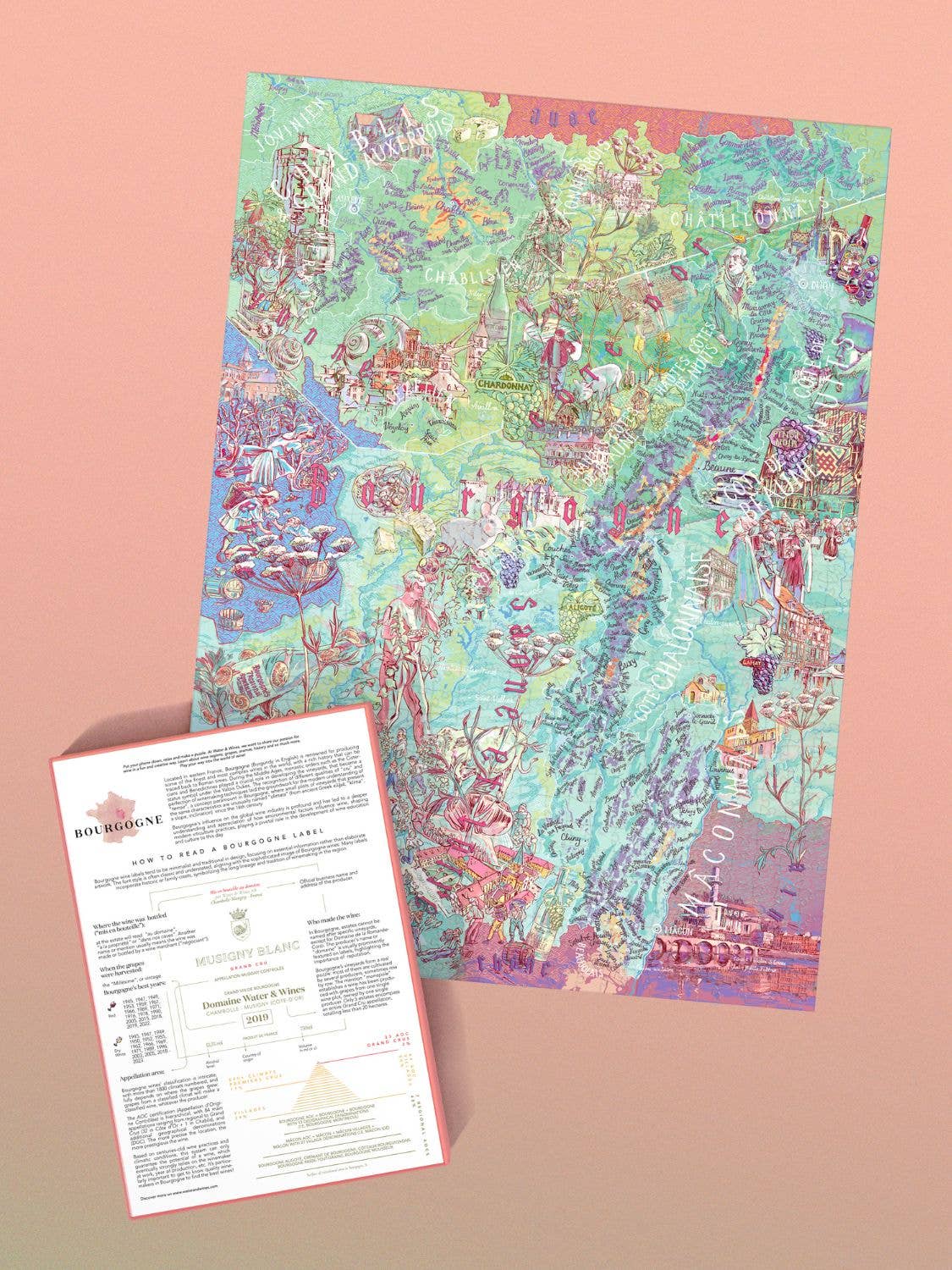 Water & Wines - Wholesale Puzzle - Adult - Wine Puzzle - Bourgogne2