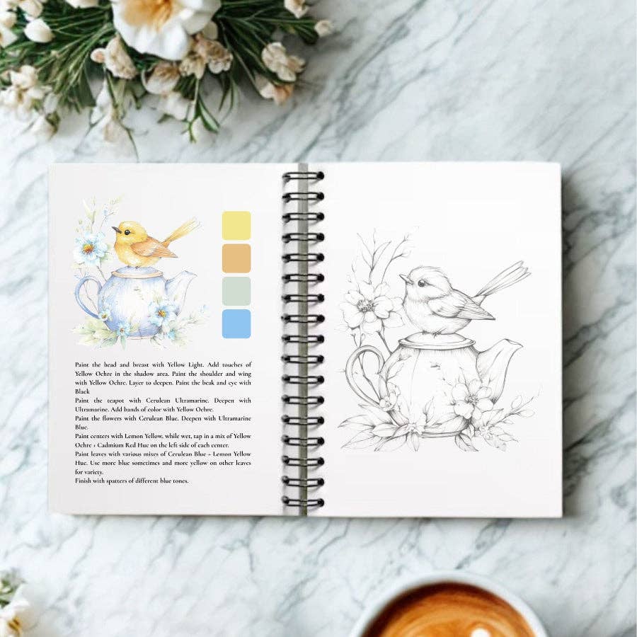 willowwolfe – Großhandel Skizzenbuch/Skizzenblock – Federn & Feinheiten Aquarell-Arbeitsbuch1