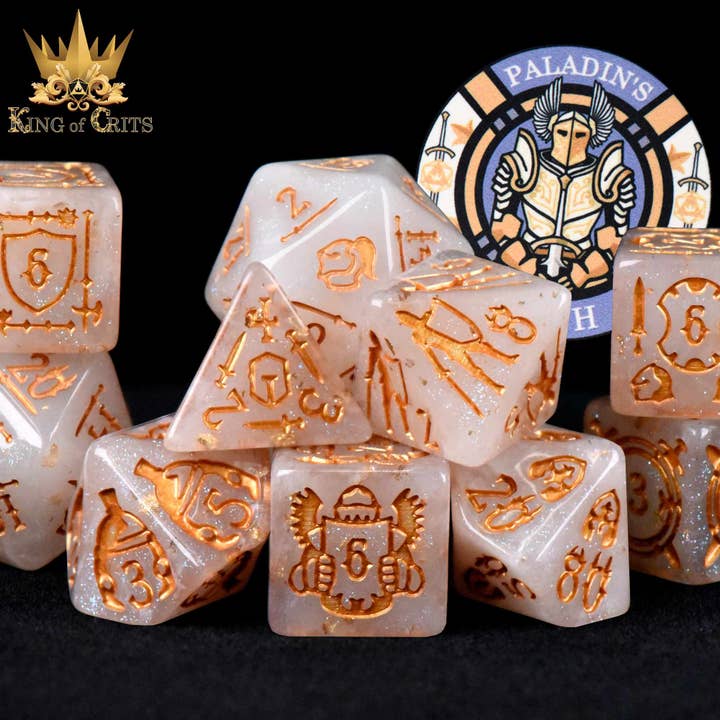 Paladin's Oath - Set de 11 dés pour la vente par DNDDICE.COM